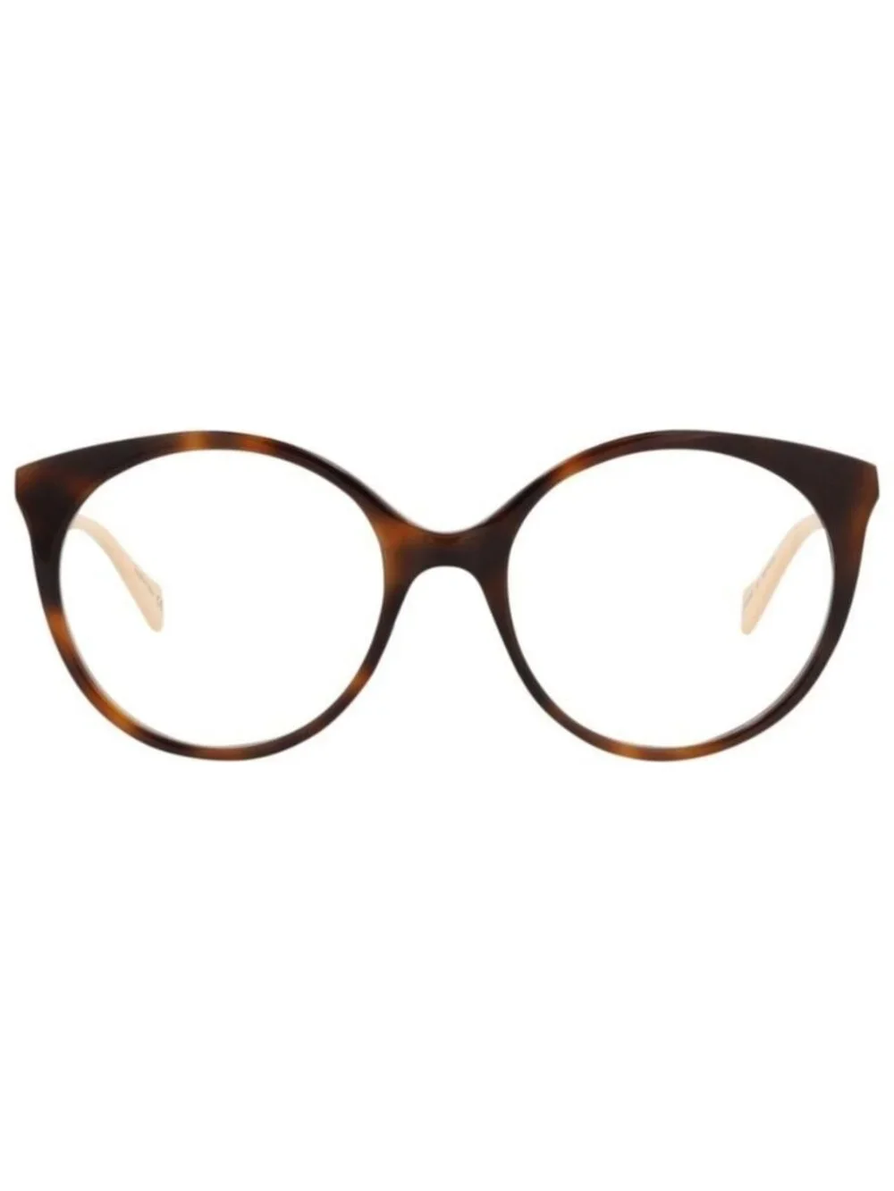 New Gucci Womens Round/Oval Havana Gold Transparent Fashion Designer Eyeglasses